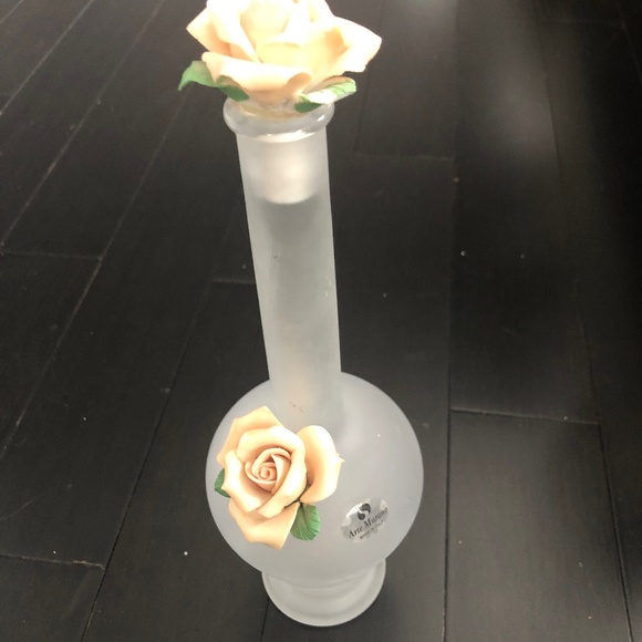 Italian frosted glass decanter - Picture 1 of 4